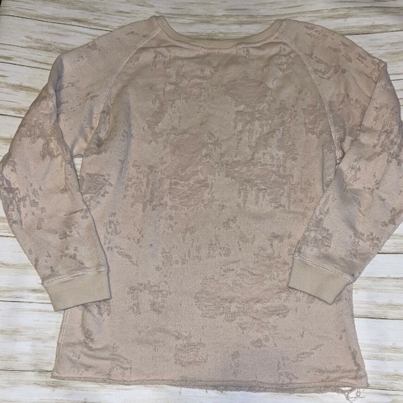 IRO JEANS GARETH Beige Distressed Effect Top - Picture 6 of 7